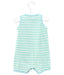 A Green Sleeveless Rompers from Petit Bateau in size 3-6M for boy. (Back View)