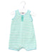 A Green Sleeveless Rompers from Petit Bateau in size 3-6M for boy. (Front View)