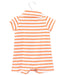 A Orange Short Sleeve Rompers from Petit Bateau in size 6-12M for boy. (Back View)
