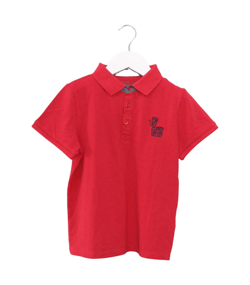 A Red Short Sleeve Polos from Galeries Lafayette in size 8Y for boy. (Front View)