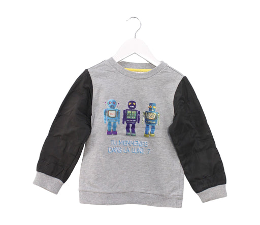 A Grey Crewneck Sweatshirts from ELLE in size 4T for boy. (Front View)