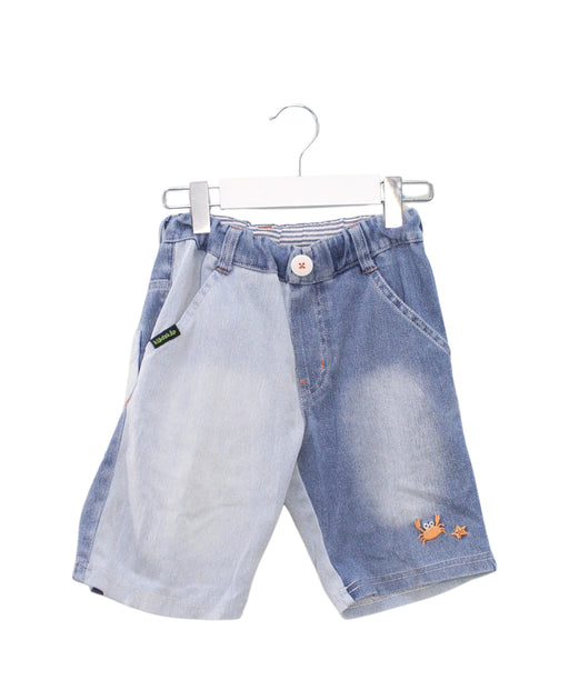 A Blue Shorts from Kladskap in size 4T for boy. (Front View)