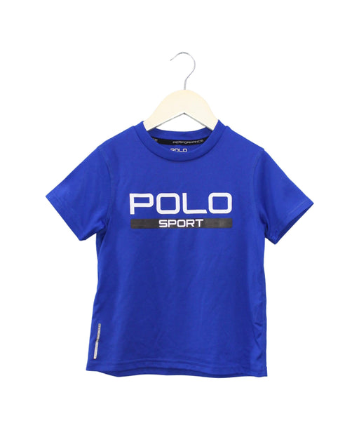 A Blue Active Tops from Polo Ralph Lauren in size 4T for boy. (Front View)
