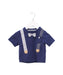 A Navy Short Sleeve Tops from Chickeeduck in size 6-12M for boy. (Front View)