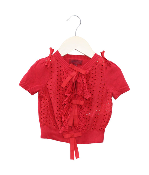 A Red Short Sleeve Tops from Nicholas & Bears in size 12-18M for girl. (Front View)
