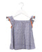 A Blue Sleeveless Tops from Excuse My French in size 4T for girl. (Front View)