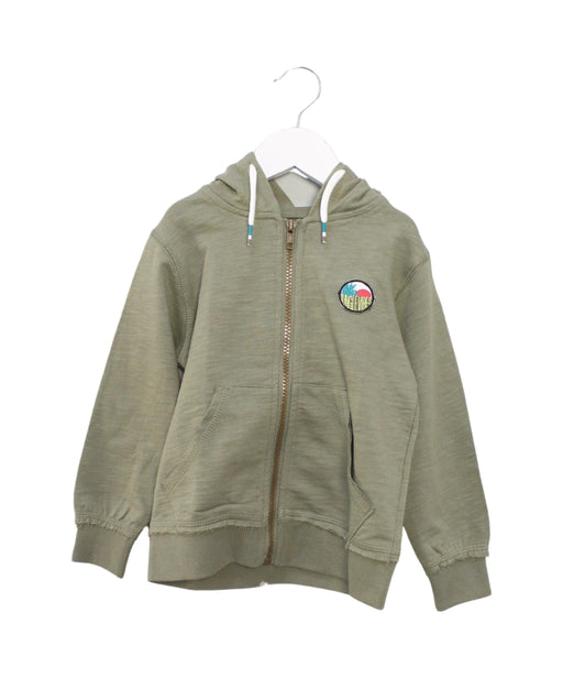 A Green Lightweight Jackets from La Compagnie des Petits in size 4T for boy. (Front View)