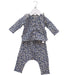 A Grey Pyjama Sets from Louis Louise in size 0-3M for girl. (Front View)