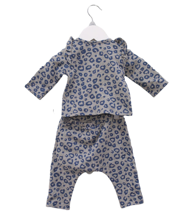 A Grey Pyjama Sets from Louis Louise in size 0-3M for girl. (Back View)