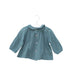 A Green Long Sleeve Tops from Bonton in size 6-12M for girl. (Front View)