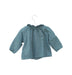 A Green Long Sleeve Tops from Bonton in size 6-12M for girl. (Back View)