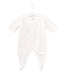 A White Onesies from Petit Bateau in size 3-6M for girl. (Front View)