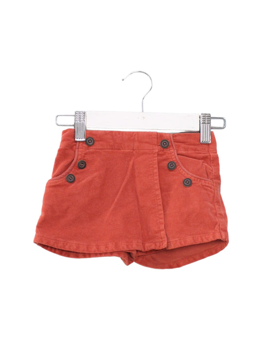 A Orange Shorts from Emile et Ida in size 3T for girl. (Front View)