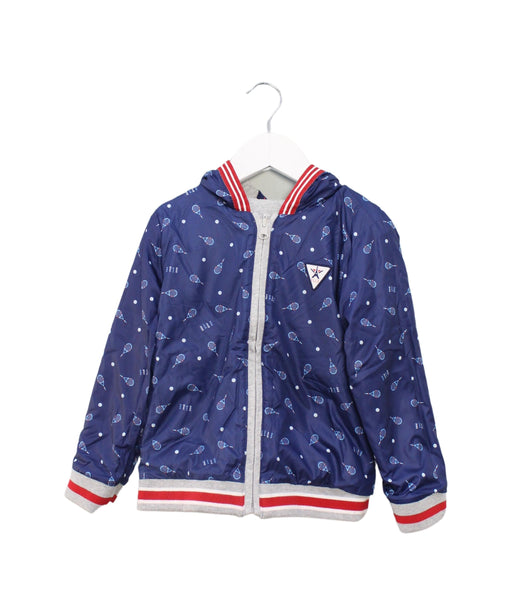A Blue Lightweight Jackets from ELLE in size 4T for boy. (Front View)