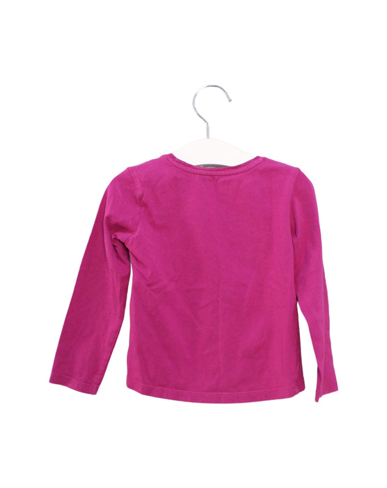 A Purple Long Sleeve Tops from Vertbaudet in size 4T for girl. (Back View)