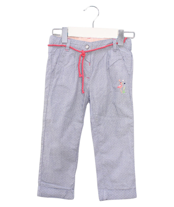 A Blue Casual Pants from La Compagnie des Petits in size 3T for girl. (Front View)