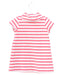 A Pink Short Sleeve Dresses from Petit Bateau in size 6-12M for girl. (Back View)
