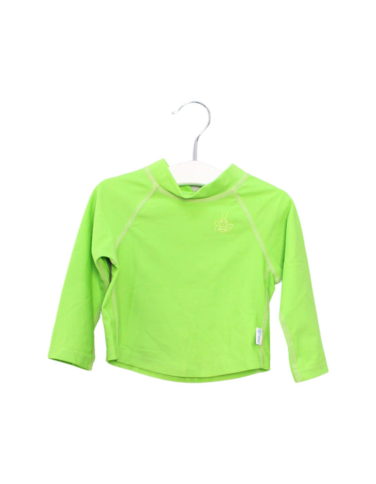 A Green Rash Guards from i play in size 6-12M for boy. (Front View)