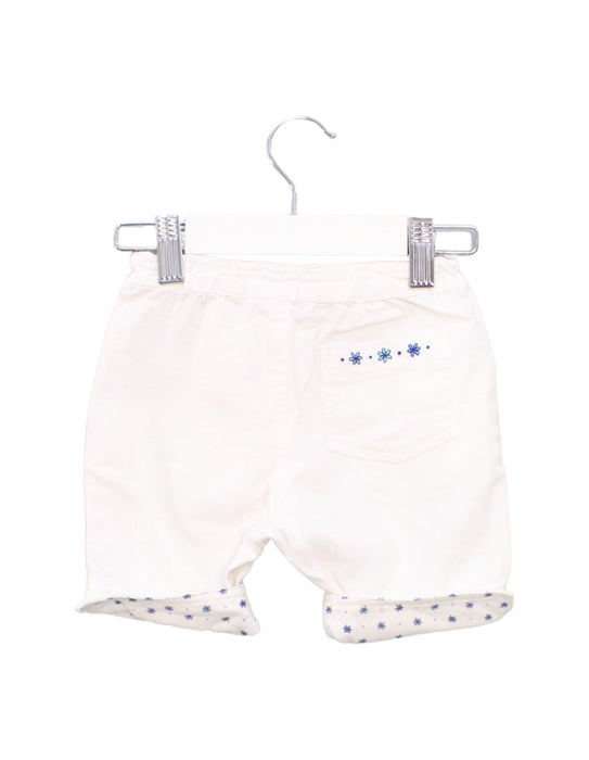 A White Shorts from Familiar in size 12-18M for girl. (Back View)