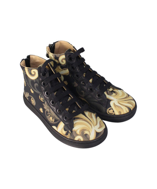 A Black Sneakers from Young Versace in size 5T for neutral. (Front View)