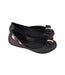 A Black Flats from Melissa in size 6T for girl. (Front View)