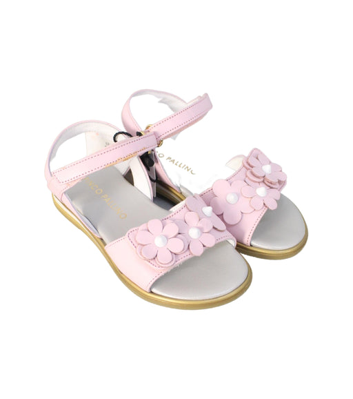 A Pink Sandals from I Pinco Pallino in size 4T for girl. (Front View)