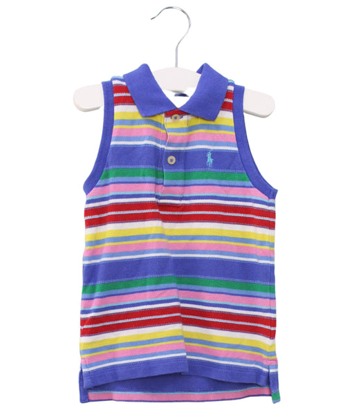 A Multicolour Sleeveless Polos from Ralph Lauren in size 4T for girl. (Front View)