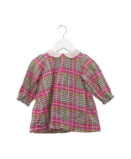A Pink Long Sleeve Dresses from Bonpoint in size 6-12M for girl. (Front View)
