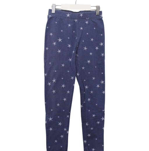 A Blue Leggings from Crewcuts in size 10Y for girl. (Front View)