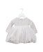 A Grey Long Sleeve Dresses from The Little White Company in size 3-6M for girl. (Front View)