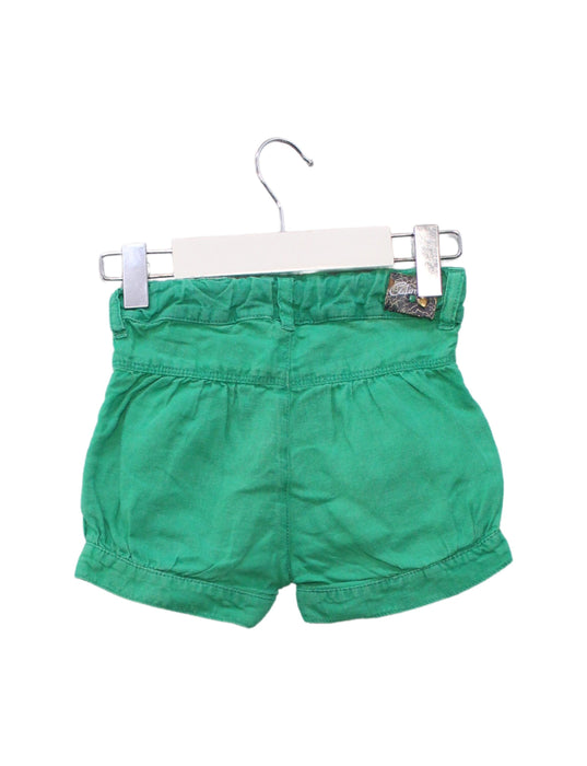 A Green Shorts from Catimini in size 2T for girl. (Back View)