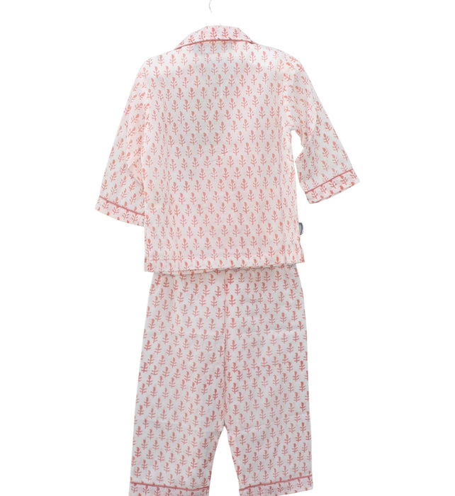 A Pink Pyjama Sets from Malabar Baby in size Newborn for girl. (Back View)
