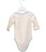 A Ivory Long Sleeve Bodysuits from Baby Hero in size 3-6M for girl. (Back View)