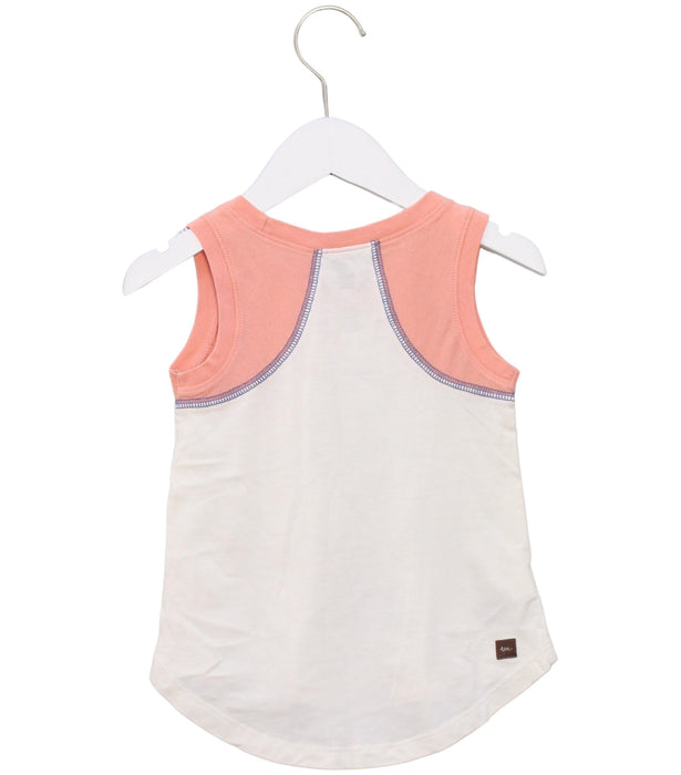 A Ivory Sleeveless Tops from Tea in size 2T for girl. (Back View)