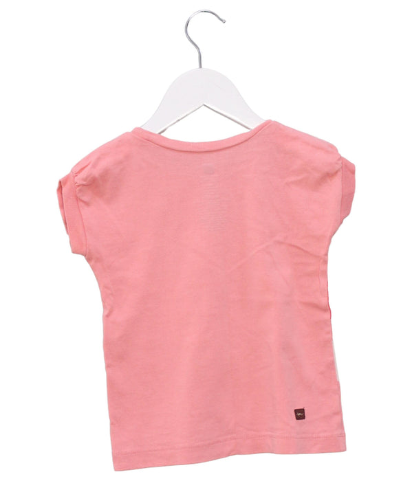 A Pink Short Sleeve T Shirts from Tea in size 2T for girl. (Back View)