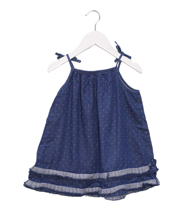 A Navy Sleeveless Dresses from Country Road in size 12-18M for girl. (Front View)