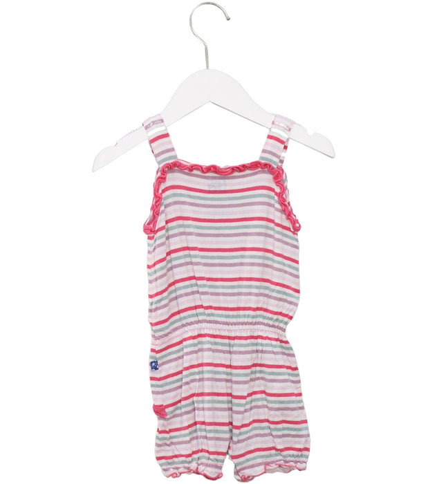 A Multicolour Sleeveless Rompers from KicKee Pants in size 2T for girl. (Back View)