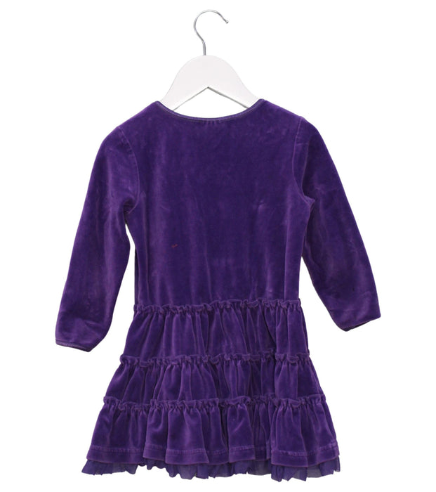 A Purple Long Sleeve Dresses from Hanna Andersson in size 18-24M for girl. (Back View)