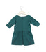 A Green Short Sleeve Dresses from Tea in size 2T for girl. (Back View)