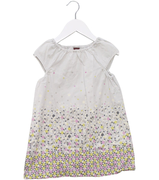 A Multicolour Short Sleeve Dresses from Tea in size 3T for girl. (Front View)