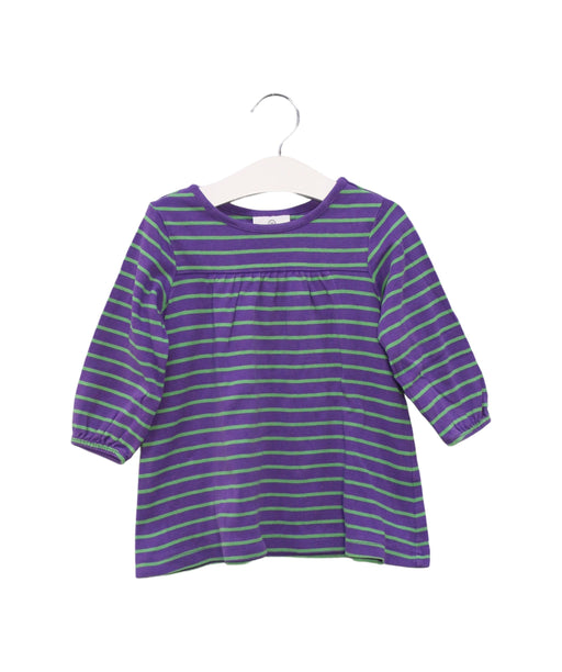 A Purple Long Sleeve Tops from Hanna Andersson in size 12-18M for girl. (Front View)