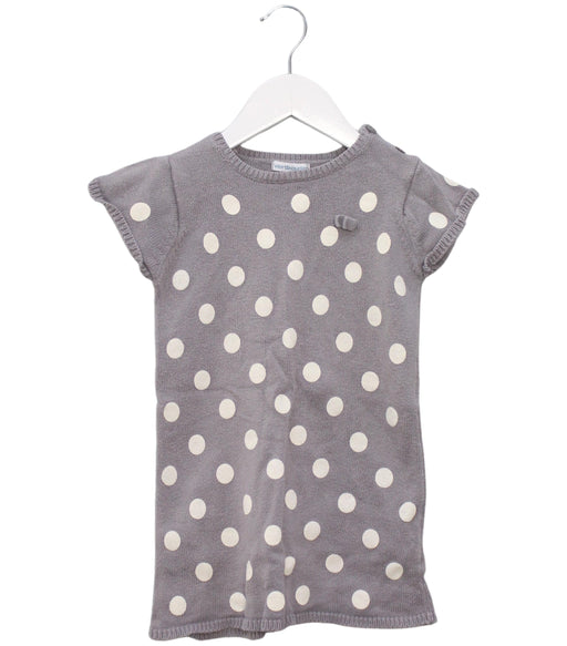 A Grey Sweater Dresses from Vertbaudet in size 3T for girl. (Front View)