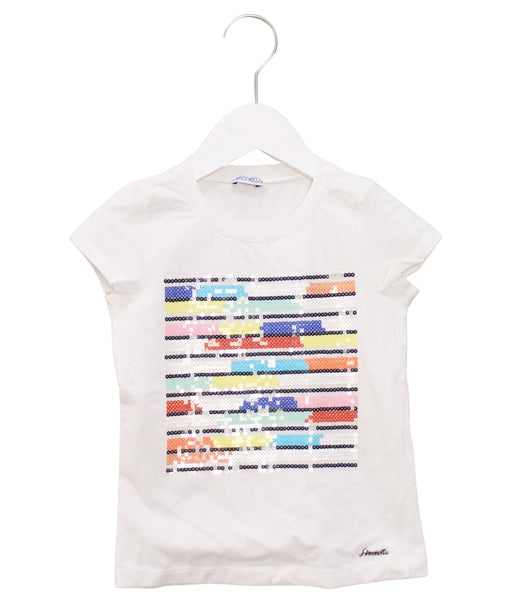 A Multicolour Short Sleeve T Shirts from Simonetta in size 6T for girl. (Front View)