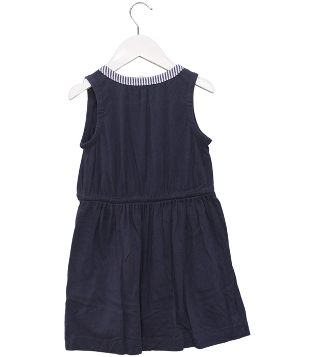 A Navy Sleeveless Dresses from Crewcuts in size 5T for girl. (Back View)