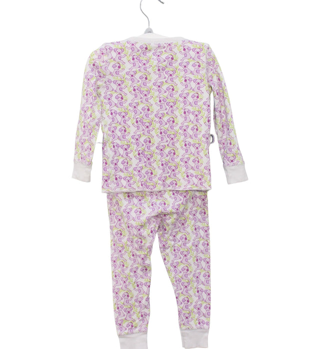 A Purple Pyjama Sets from Roberta Roller Rabbit in size 2T for girl. (Back View)