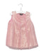 A Pink Sleeveless Dresses from Velveteen in size 6-12M for girl. (Front View)