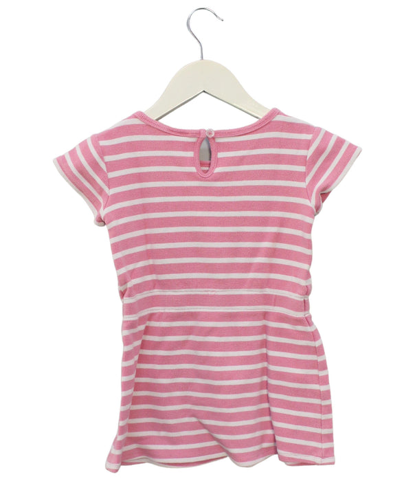 A Pink Short Sleeve Tops from Seed in size 7Y for girl. (Back View)
