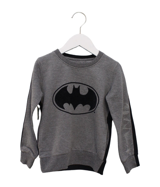A Grey Sweatshirts from Eleven Paris in size 6T for boy. (Front View)