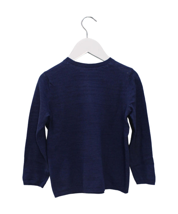 A Navy Long Sleeve Tops from Bonpoint in size 4T for boy. (Back View)