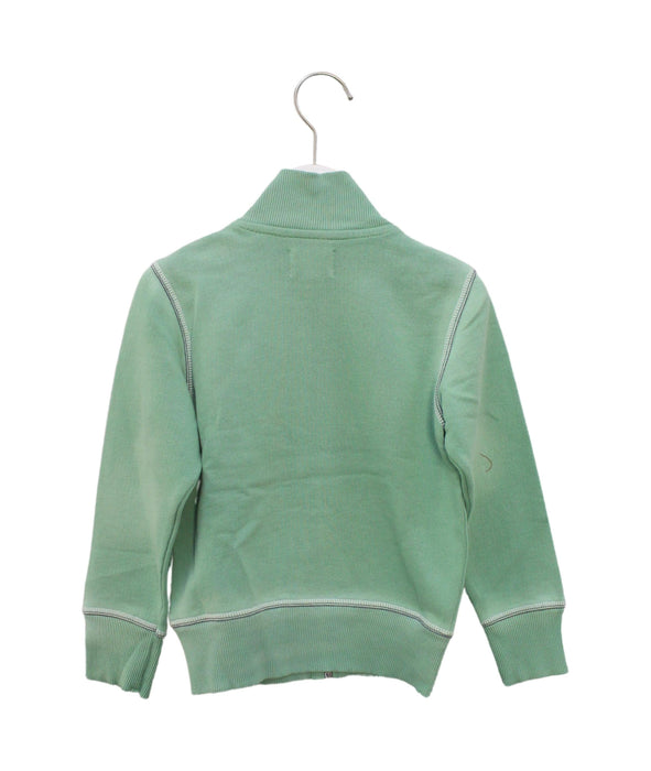 A Green Zippered Sweatshirts from Diesel in size 6T for boy. (Back View)